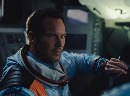 Taking up the spotlight as astronaut Brian Harper in Moonfall, Patrick Wilson sports an OMEGA 42 mm Speedmaster Moonwatch.