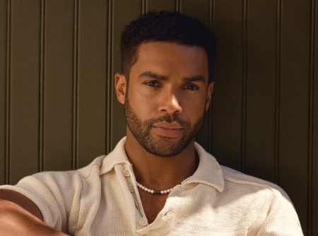 Lucien Laviscount David Yurman Pearl Necklace 2022 Campaign