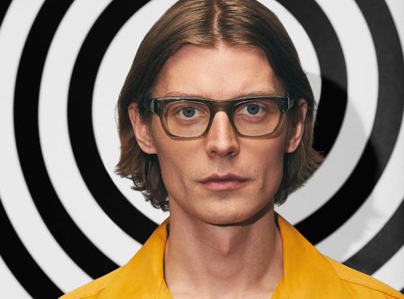 Janis Ancens Model MOSCOT Nudnik Glasses Campaign Fall Winter 2022