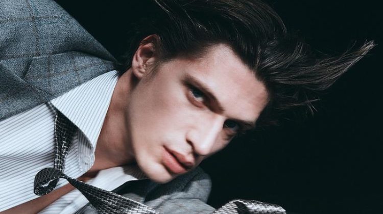 Giorgio Armani Made to Measure Campaign Fall 2022 Edoardo Sebastianelli Model