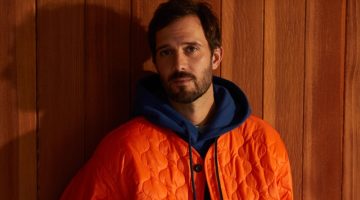 ARKET Agyl Quilted Recycled Shell Jacket Orange Men