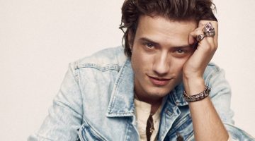 Model Serge Rigvava doubles down on denim for Lee's spring 2023 campaign.