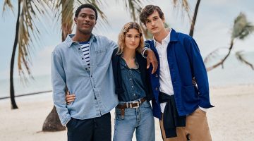 Sporting preppy style, Hamid Onifade, Altyn Simpson, and Jegor Venned star in Piombo's spring 2023 campaign.