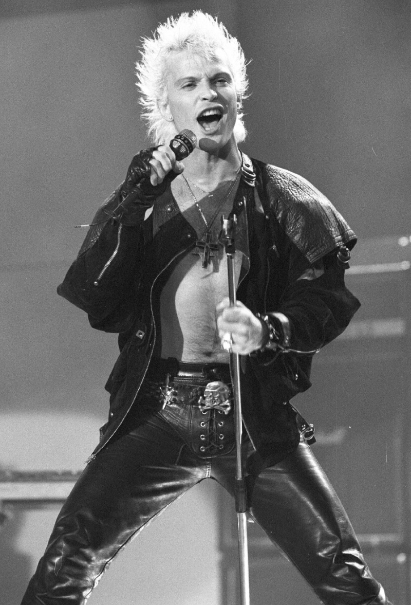 Billy Idol Punk Spiky Hair 1986