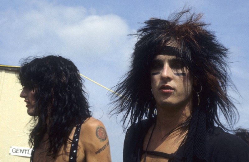 Nikki Sixx Tommy Lee Motley Crue 1984 Big Hair