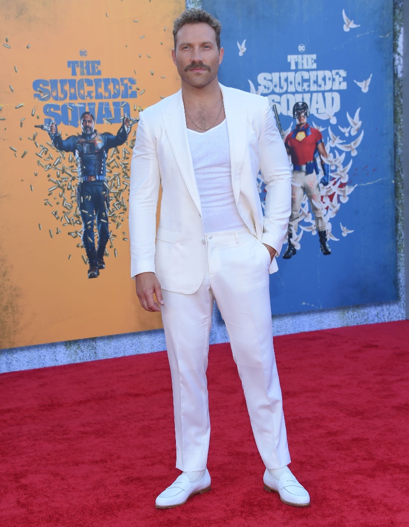 Jai Courtney White Suit Men