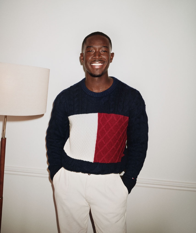 Damson Idris Tommy Hilfiger Holiday 2024 Campaign 005