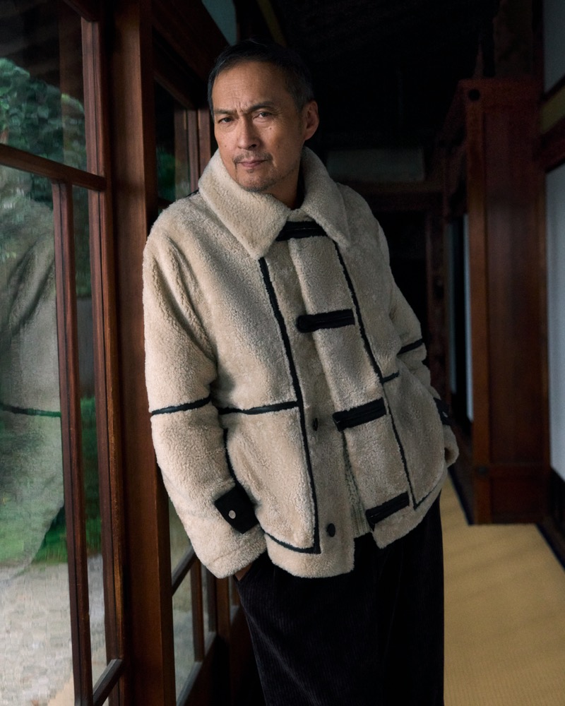 Ken Watanabe stars in the Kith winter 2024 campaign. 