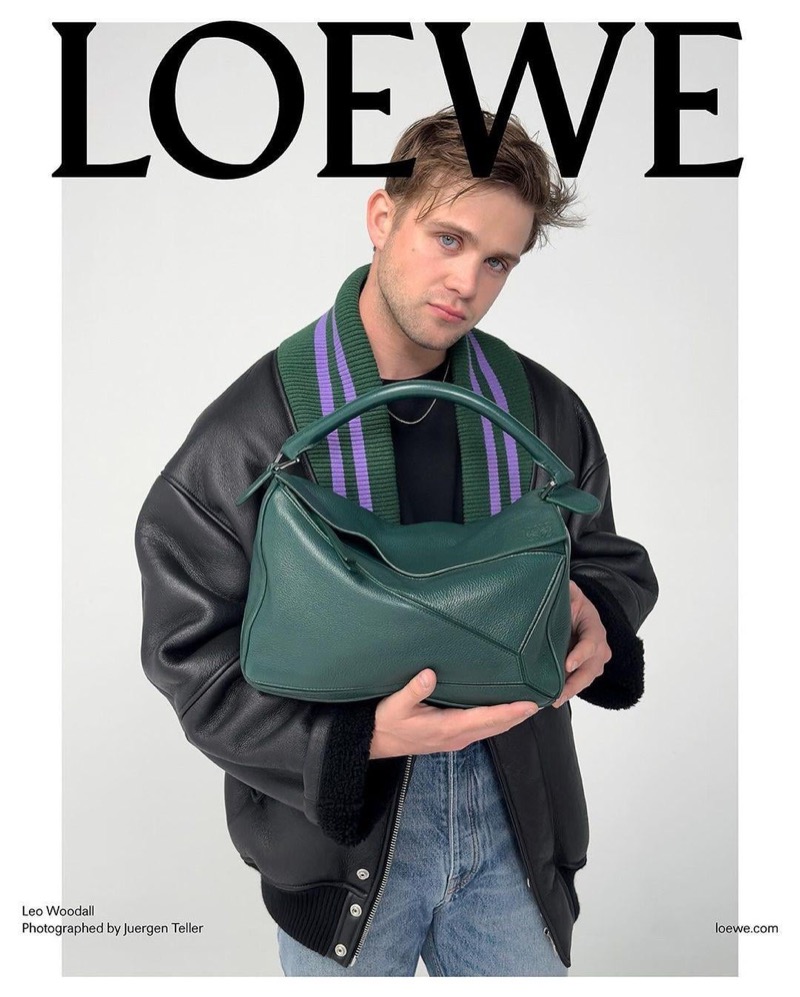 Leo Woodall takes the spotlight for Loewe’s pre-spring 2025 campaign.