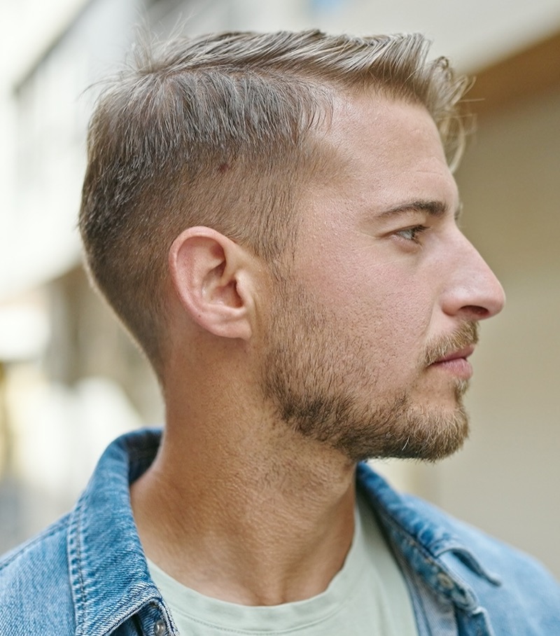 side part fade hairstyle