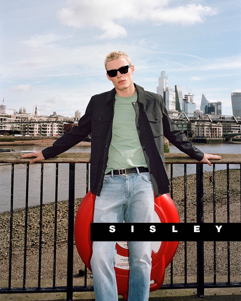 Brazilian model João Knorr goes casual for Sisley’s fall-winter 2024 campaign.